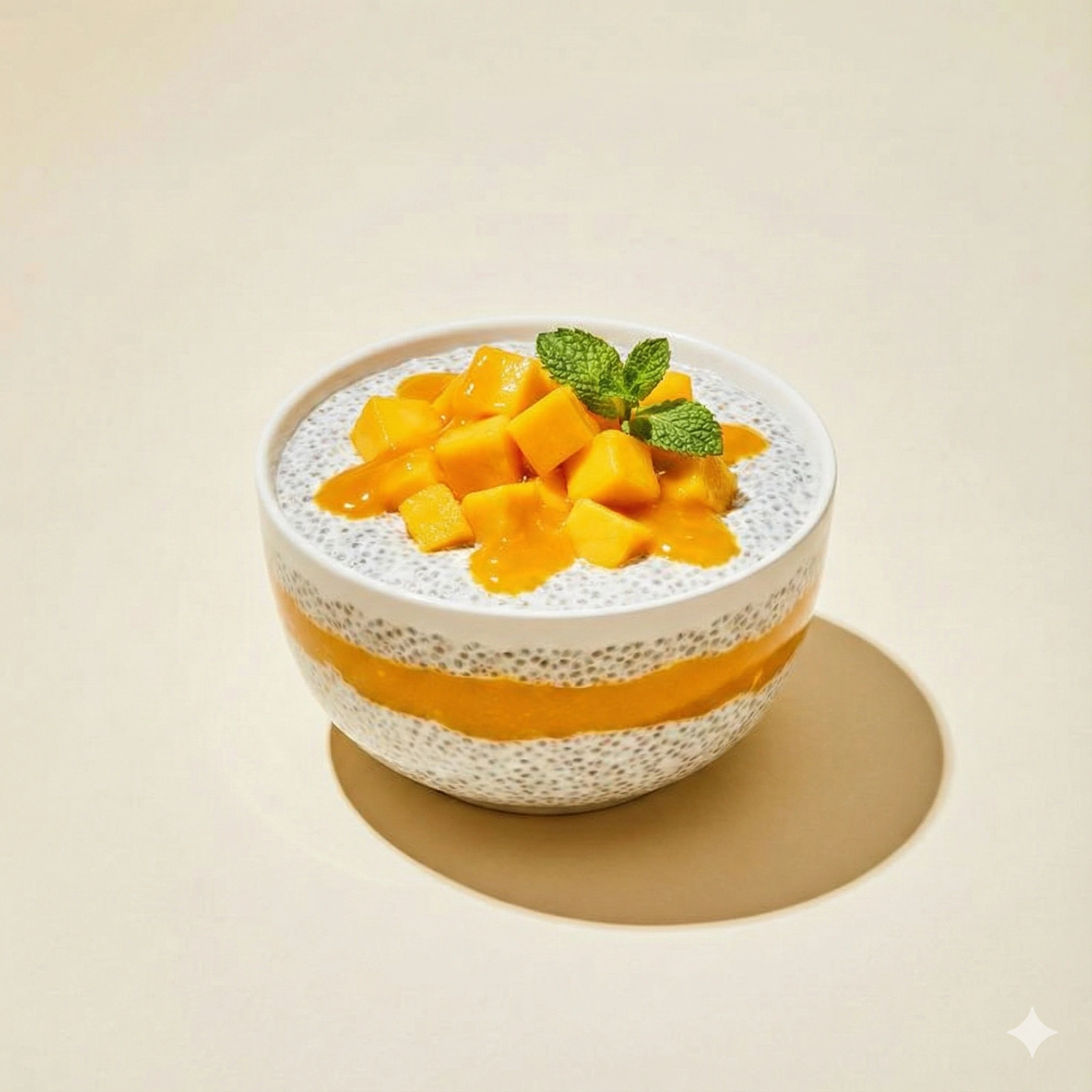 Mango chia pudding