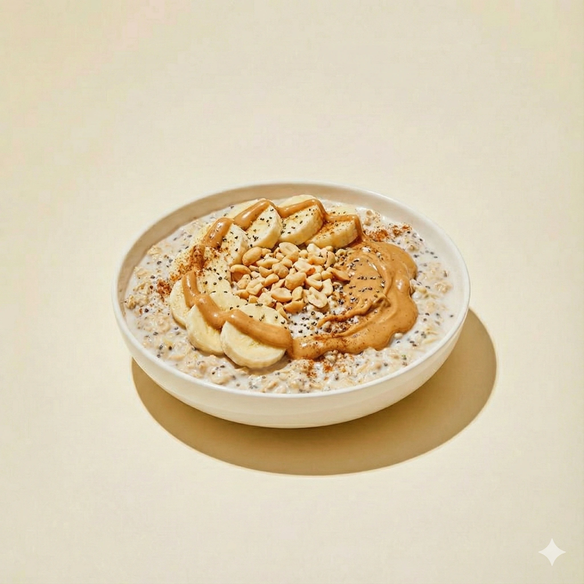 Overnight oats_banana peanut butter