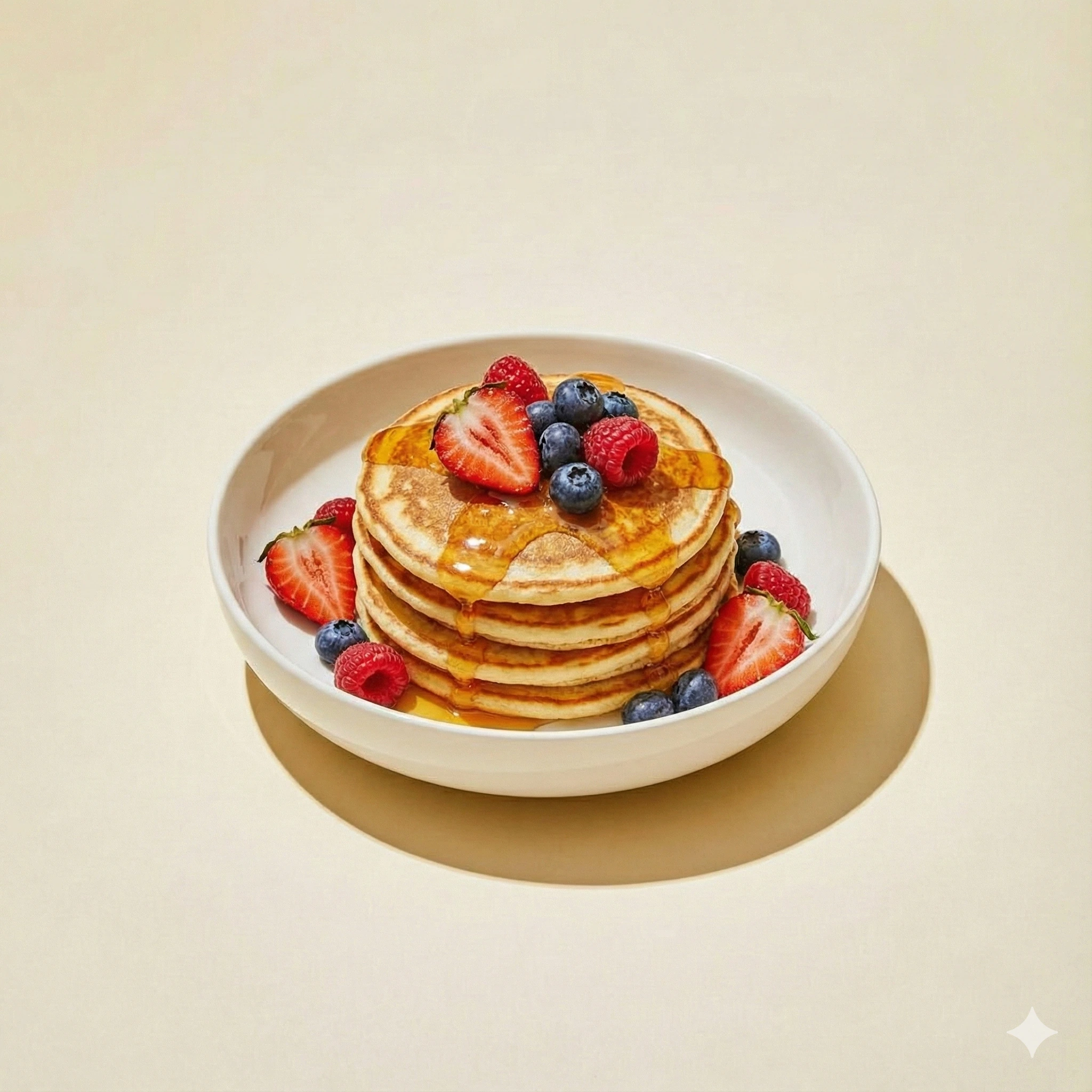 Protein pancake honey berries