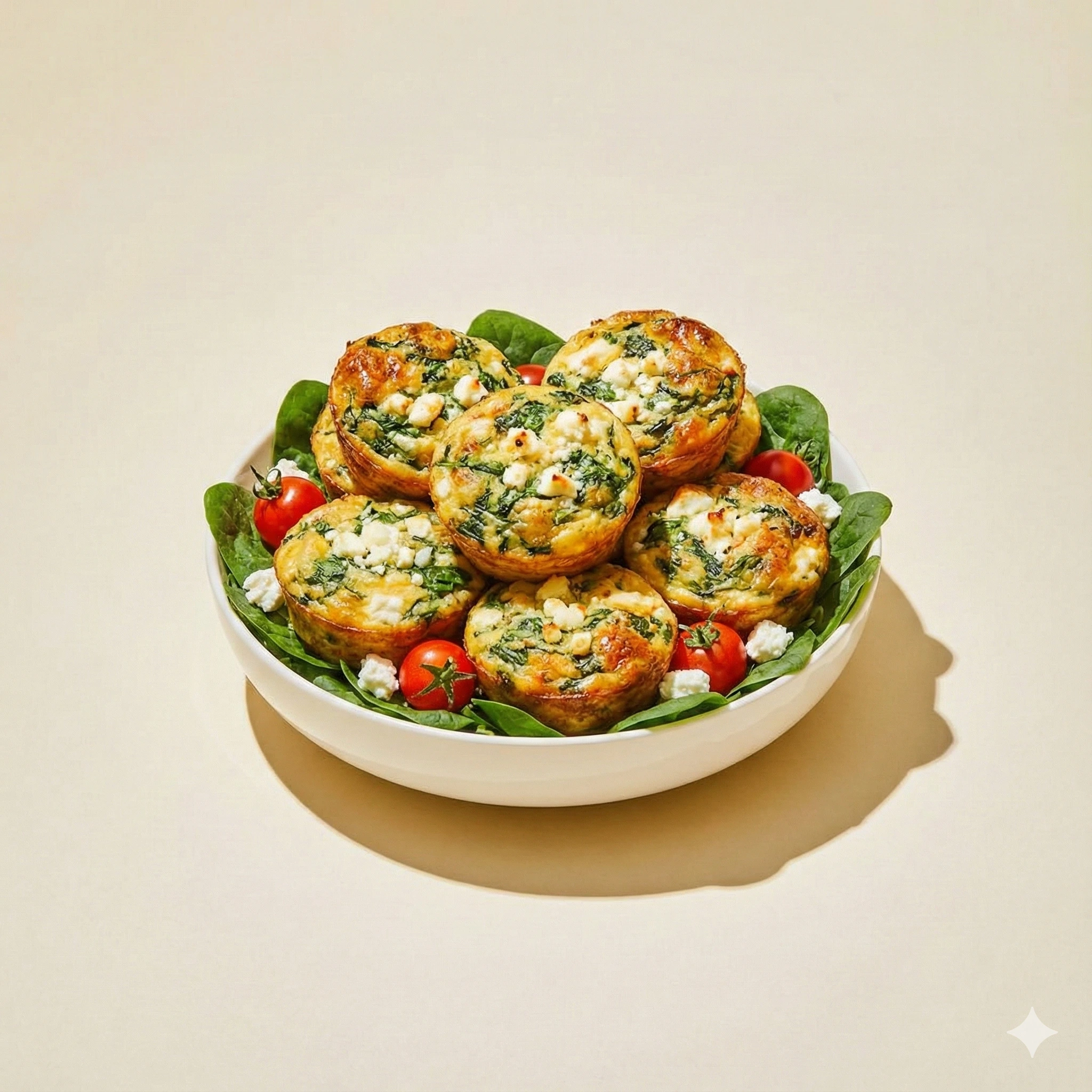 Spinach feta egg muffins